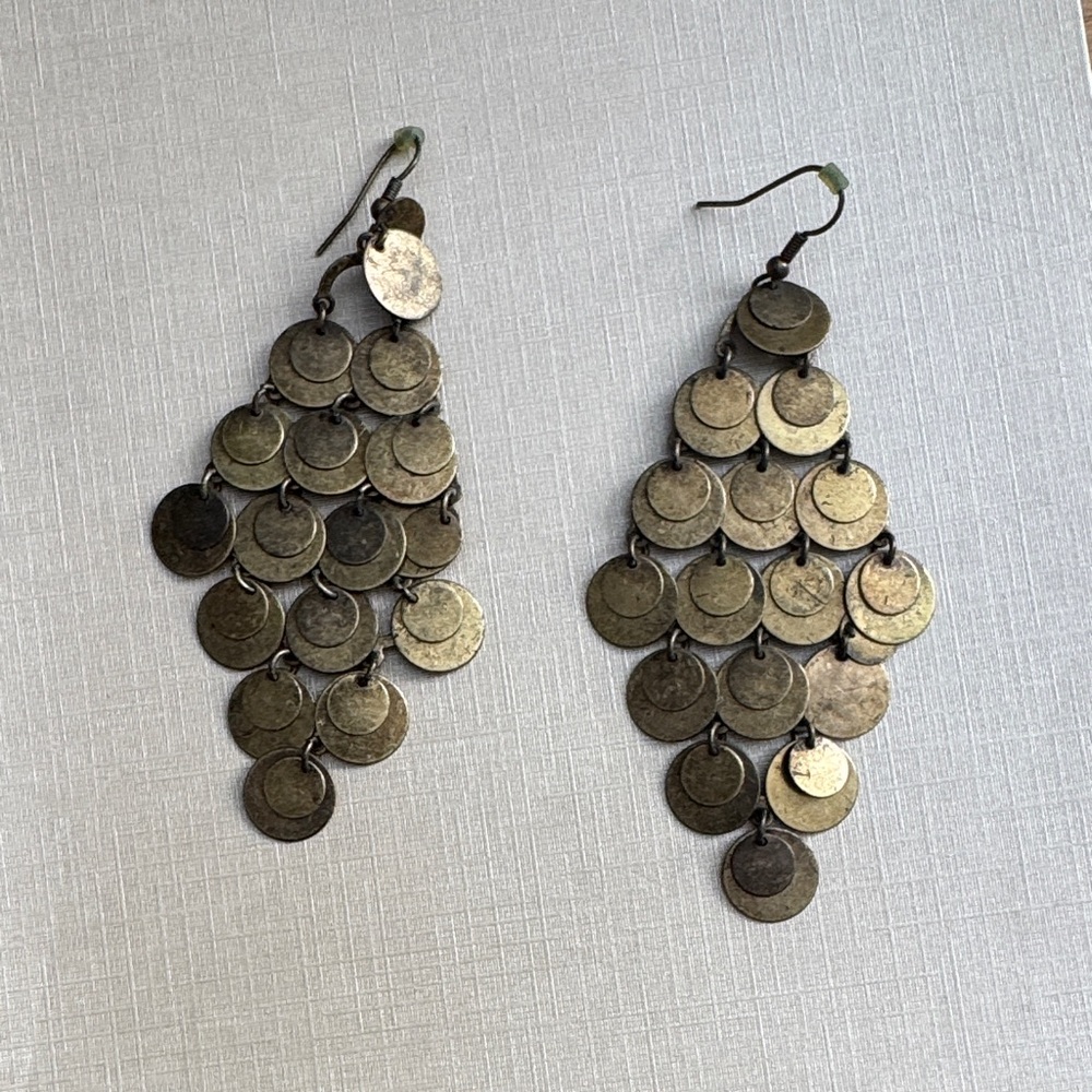 Elegant Gold Dangle Earrings